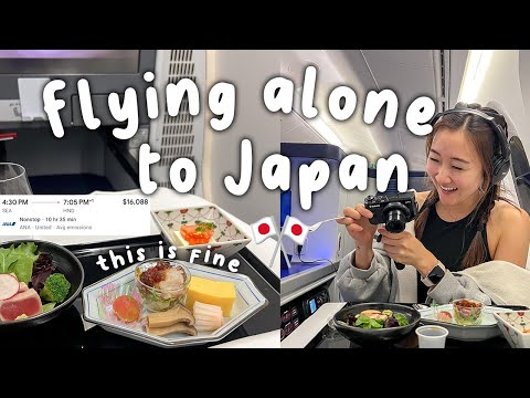 Japan Travel Vlog: Traveling ALONE to Japan *Business Class*